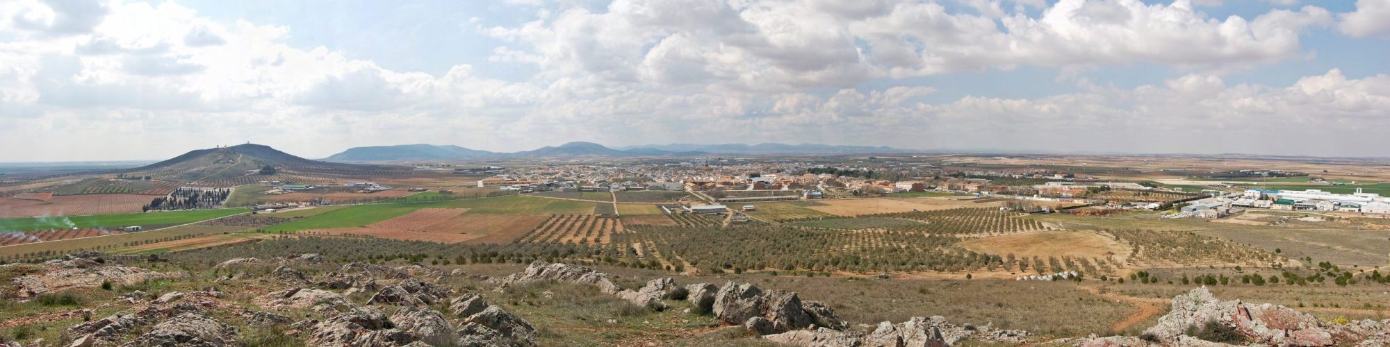 Panoramica de Herencia desde los Molinos